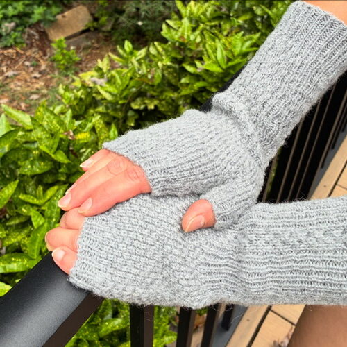 Alpaca Reversible Wrist Warmers